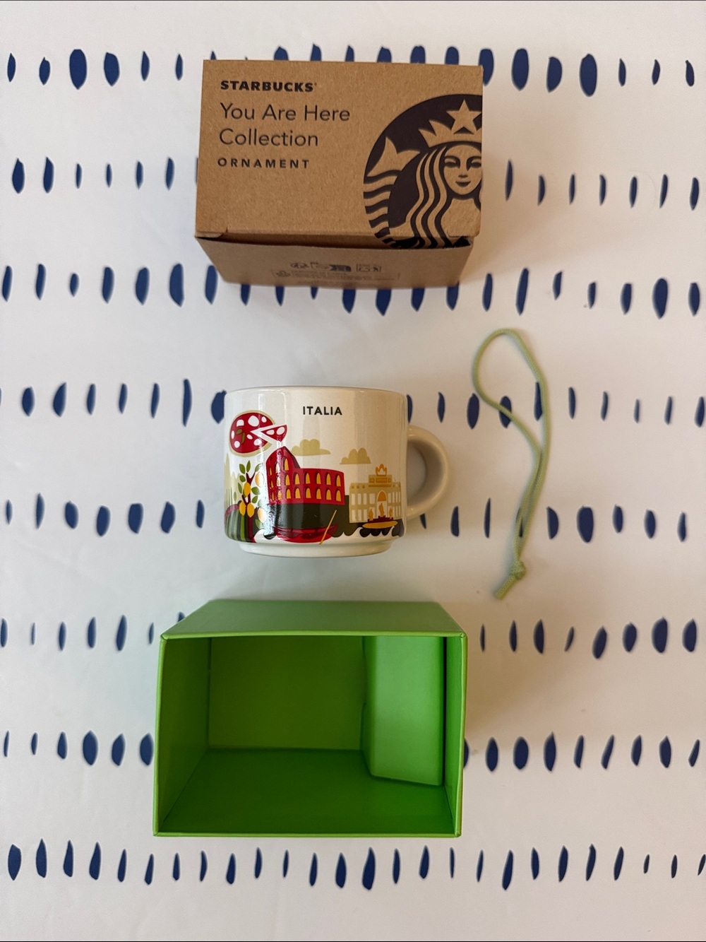 Starbucks You Are Here Collection Italia Espresso Ornament Mug in White